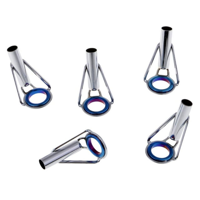 5pcs Fishing Rod Tip Repair , Stainless Steel Ceramic Guide Rod Repair