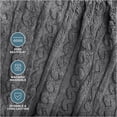thumbnail image 5 of Bare Home Faux Shearling Blanket - Fluffy & Soft - Lightweight - Twin/Twin XL, Gray - Cable, 5 of 7