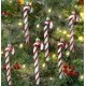 thumbnail image 2 of Crday Pack Of 6 - 13cm Glitter Candy Cane Tree Decorations (red & White) Gift, 2 of 4