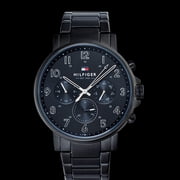 Tommy Hilfiger Multi-Function Quartz Black Dial Mens Watch 1710383