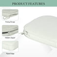 thumbnail image 6 of BPS 20" x 19" Outdoor Dining Chair Cushion, Water Resistant Patio Seat Cushion Pads with Ties, Set of 4 - Light Gray, 6 of 9