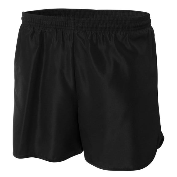 A4 4" Basic Running Short For Men in Black | N5344