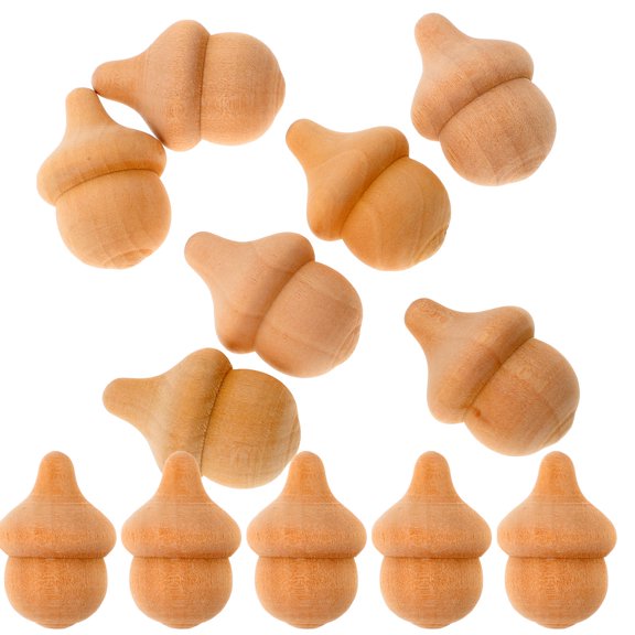 WRISTBIQUE 20-Piece Wooden Craft Supplies Set for Handmade Toys, Wood Crafts, and Christmas Holiday Decorations