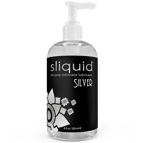 Sliquid Silver Silicone Lube Glycerine & Paraben Free - 8.5 Oz