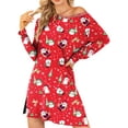 thumbnail image 2 of Avidlove Women's Long Sleeve Nightgowns Sexy Lace V Neck Nightshirt Soft Nightdress Side Slit Sleepwear, 2 of 4