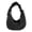 Black, variant on husxh Women Corduroy Hobo Handbag Ruched Shoulder Bag Adjustable Strap Slouchy Tote Bag with Zipper Hobo Purse for Work Travel