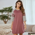 thumbnail image 3 of FLMEI Womens Nightgowns Sleep Cotton Night Shirts Summer Soft Sleep Dress Nightgown Sleepwear Pajama Long Sleeved Nightshirt S-XXL, 3 of 8