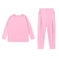 thumbnail image 2 of Aueoeo Women's 2 Piece Set Sweatshirt Casual Travel Outfits Loungewear Wide Leg Tracksuit Cozy Sweatsuits Fashion Matching Set, 2 of 6