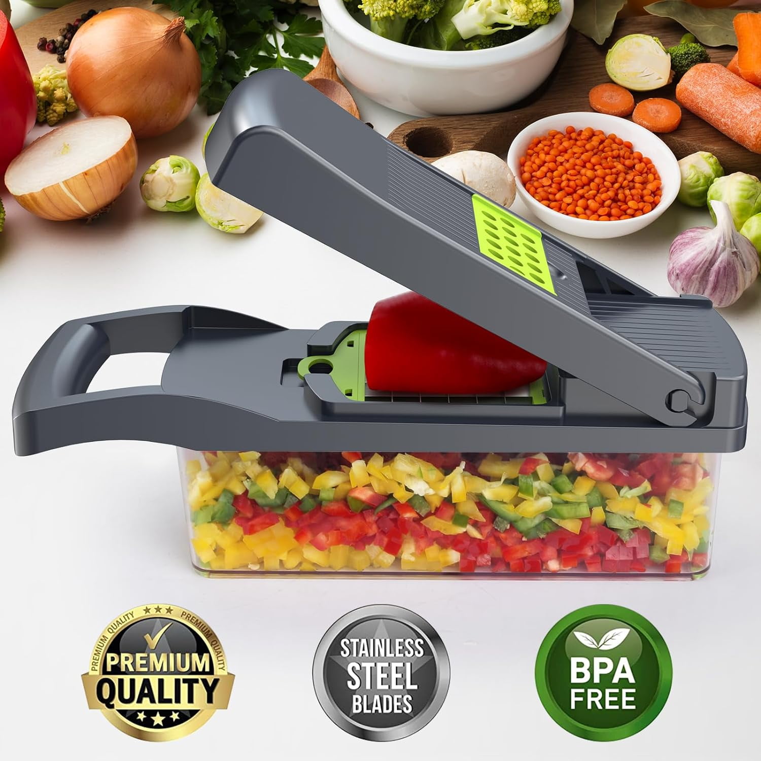 12 in 1 Vegetable Chopper Multifunctional Kitchen Slicer Dicer– TopShop