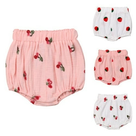 Newborn Baby Girls Floral Panties Bottoms Toddler Bloomer Diaper Cover