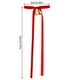 thumbnail image 3 of Lazo Rojo Colgante con Cascabeles | Decoración Navideña para Mesa de Comedor | Adorno de Tela y Hierro de 19 X 6 Cm | Decoración Festiva para Fiestas, Hogar, Bodas y Cumpleaños | Un Detalle Versátil, 3 of 6