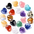 thumbnail image 1 of Funewest 28 Piezas de Piedras de Cristal Natural en Forma de Corazón para Sanación, 1 of 8