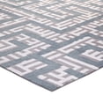thumbnail image 3 of Modway Nahia Geometric Maze 5' x 8' Area Rug in Gray and Blue, 3 of 6