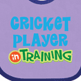 thumbnail image 4 of Inktastic Cricket Player in Training Boys or Girls Baby Bib, 4 of 4