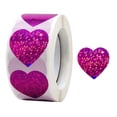 thumbnail image 1 of Rollo de pegatinas de corazón de 500 piezas Macarena estilo A, 1 of 8