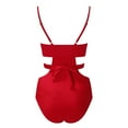 thumbnail image 3 of Baqcunre Swim Suits for Women 2024, Women Wrap Cut Out One Piece Swimsuit Bathing Suit Swimwear High Waist Monokini, One Piece Swimsuit Women, Bikini Sets for Women Red XL, 3 of 6