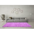 thumbnail image 3 of Ahgly Company Indoor Round Abstract Purple Modern Area Rugs, 5' Round, 3 of 4