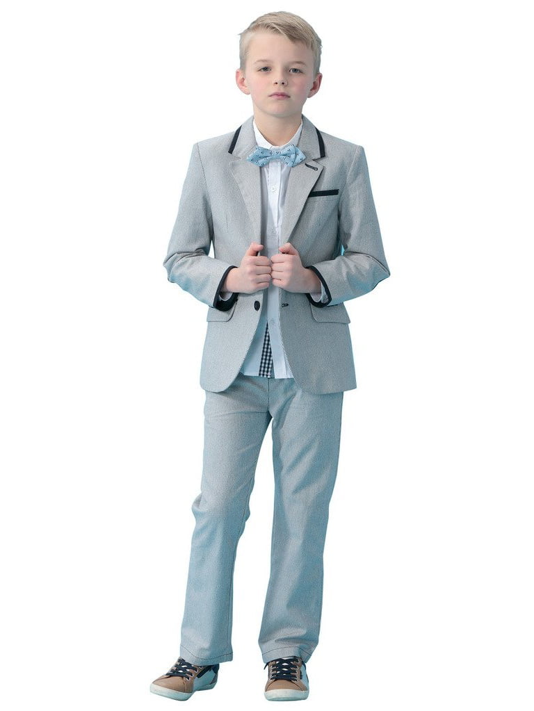 Boy's Sport Coat Houndstooth Blazer Jacket Kids Toddler Formal Wear Size 2T-20 