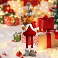 thumbnail image 4 of Extendable Reindeer Doll Christmas Decor Stretchable Santa's Deer Toy For Window Display Mantel Tree Decorations Festive Interactive Party Props For Home, 4 of 5