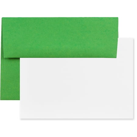 JAM Paper Stationery Set, A6 Size, Green, 25/Pack
