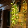 thumbnail image 3 of Flower Green Leaf String Lights Artificial Vine Fairy Lights Battery Powered Christmas Tree Garland Light For Weeding Home Decor Maple Leaf 5m 50 Lights Battery Model, 3 of 9
