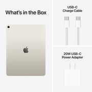 2025 Apple 13-inch iPad Air M3, Built for Apple Intelligence, Wi-Fi 128GB - Starlight