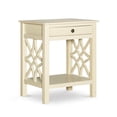 thumbnail image 1 of Linon Luster Wood End Table in Antique White, 1 of 12