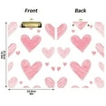 thumbnail image 5 of FORMRS Acrylic Clipboard with Low Profile Clip Standard A4 Letter Size, 12.5" x 9", Hand Drawn Hearts, 5 of 8