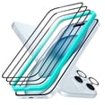 thumbnail image 1 of Protector de pantalla ESR para iPhone 15 Plus con conjunto de lentes de cámara, 1 of 9