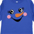 thumbnail image 4 of Inktastic Cute Snowman Girl Face Girls Long Sleeve Toddler T-Shirt, 4 of 5