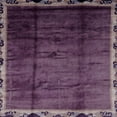 thumbnail image 1 of Ahgly Company Indoor Square Abstract Plum Purple Abstract Area Rugs, 8' Square, 1 of 6