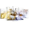 thumbnail image 2 of Illustration de Chat Blanc Mignon - Impression sur Toile Animal, 2 of 3