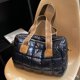 thumbnail image 1 of Bolso de lona para mujer, bolso de mano, simple, informal, portátil, para viaje (azul), 1 of 8