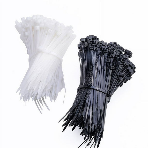 Cinta de alambre resistente al desgaste para construcción de jardines Cinta de nailon de plástico negra autoblocante de varios tamaños