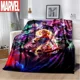 thumbnail image 4 of Manta de felpa suave de Marvel The Avengers, manta de franela para sala de estar, dormitorio, cama, sofá, funda de picnic, 4 of 5