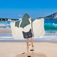 thumbnail image 2 of Yayeee Kids Hooded Towels Toddler Soft Absorbent Beach Bathing Wrap 50" x 23.5", Black Cat Plants, 2 of 5