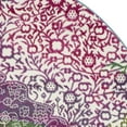 thumbnail image 5 of SAFAVIEH Watercolor Edna Abstract Colorful Area Rug, Ivory/Fuchsia, 5'3" x 5'3" Round, 5 of 7