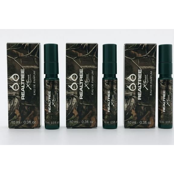 Realtree Xtra Green Eau de Parfum 3pc Set  0.3 oz Each Spray for Travel
