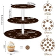 thumbnail image 3 of Cupcake Dessert Display Holder Tower Decorations For Party Wedding Birthday Anniversary Lace Pattern with Bows, 3 of 8