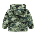 thumbnail image 3 of PINQI Clearance Coats Children Warm Coat Boys and Girls Small Children Spring Fall and Winter Casual Wind Printing Light Fashion Hooded Jacket(Camouflage,5-6 Years), 3 of 3