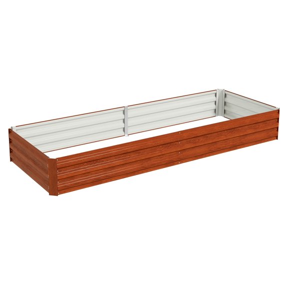 95" Galvanized Raised Garden Bed - Outdoor Metal Planter for Flowers, Herbs, Vegetables - Easy Assembly, Rust-Resistant