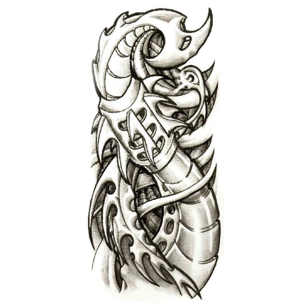 Fashion Halloween Tattoo Ghost Taty Kids Fake Arm Tattoo Waterproof Temporary Tattoo Stickers