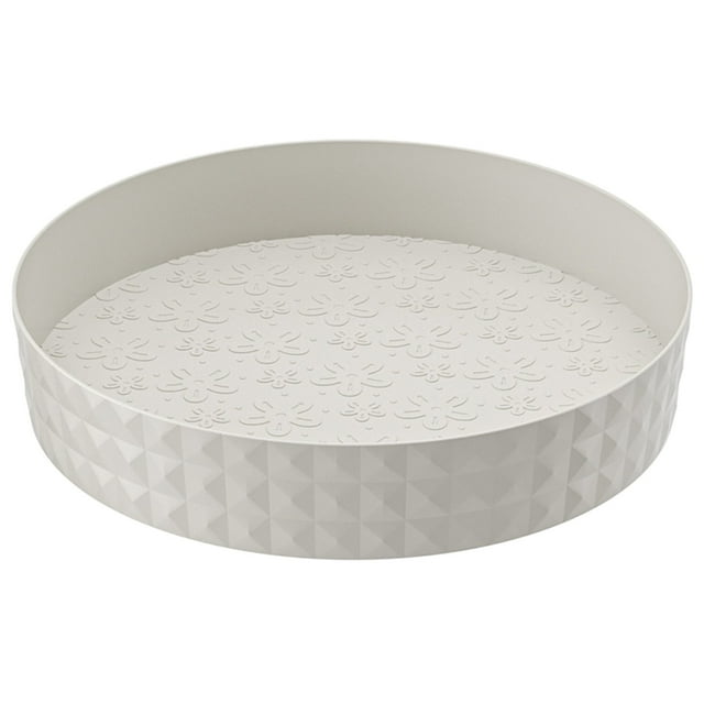 Organizador giratorio Naxoaeo de 23 cm para gabinete, bandeja giratoria antideslizante para especias, ideal para cocina, refrigerador, encimera y despensa. Organizador para debajo del fregadero. ¡Un