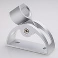 thumbnail image 1 of Base de ducha de aluminio espacial Asiento de ducha ajustable fijo Soporte de manguera de cabezal de ducha, Asiento curvo, 75 * 80 mm LingWen 8390614144828, 1 of 1