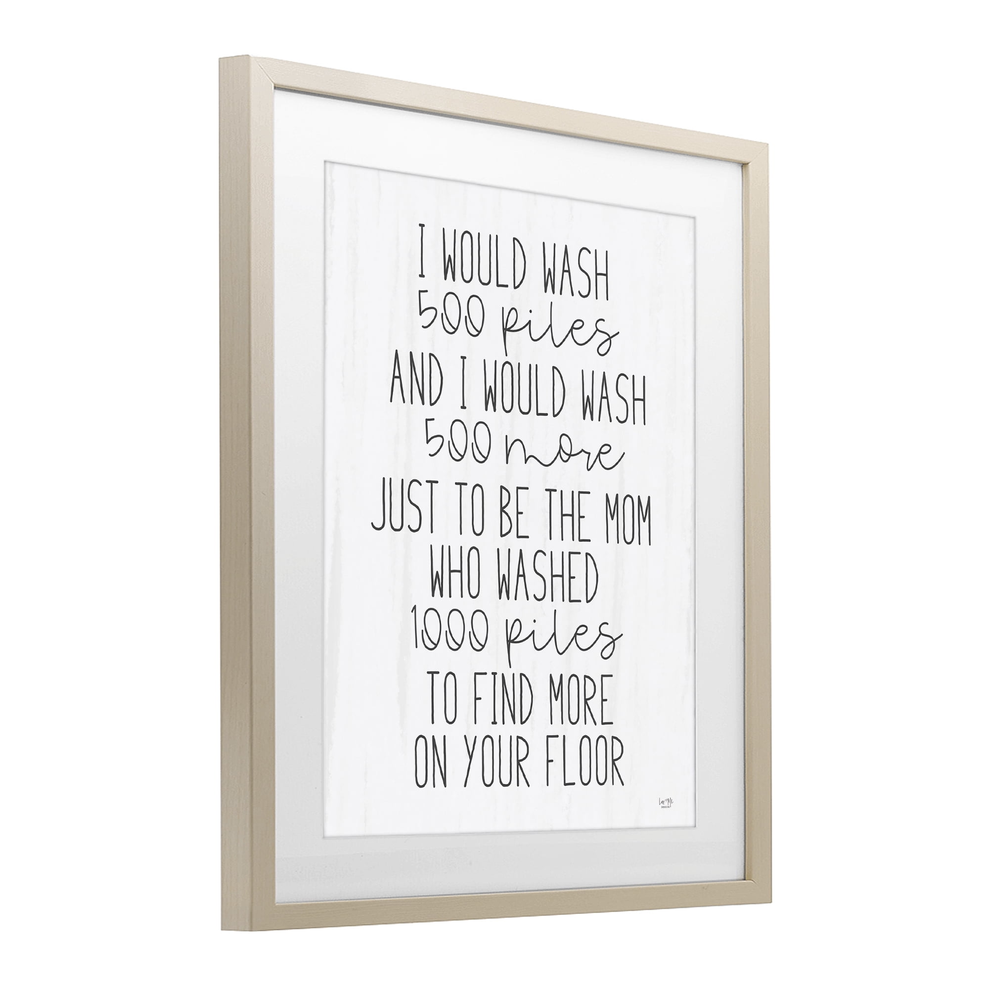 Stupell Industries Would Wash 500 Piles Birch Framed Print Under Glass, design by Lux + Me Designs
