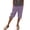 Purple, variant on Cotton Linen Knee Length Shorts for Women Summer Casual Soft Lightweight Elastic Waist Straight Leg Shorts with Pockets