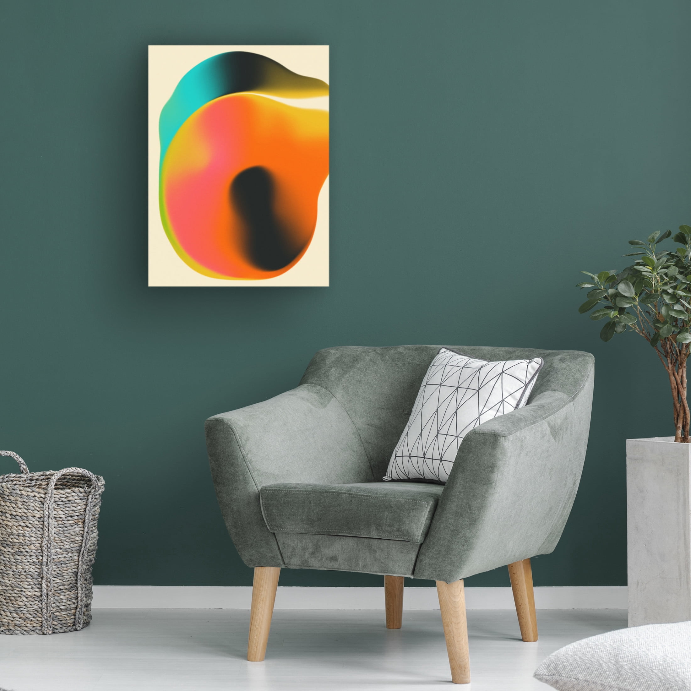 Trademark Fine Art Jazzberry Blue  Smudge 1 Canvas Wall Art
