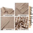 thumbnail image 6 of Fantaslook Plaid Button Down Shirts for Women Dressy Casual Long Sleeve Shirts Collared Work Blouses Tops, 6 of 10