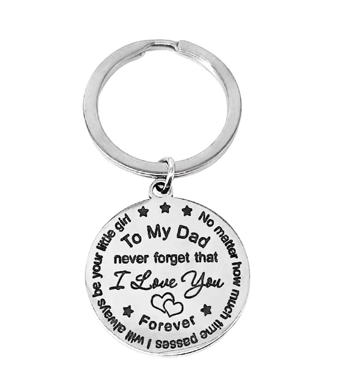 Like Father Like Daughter Cute Wooden Keyring Set for Dad Daddy On Fathers Day 