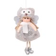 thumbnail image 1 of Naiovety Árbol de Navidad Ángel muñeca hogar interesante diseño de escena DIY colgante de Navidad suministros para fiestas adornos colgantes Kits de decoración para fiestas Gris, 1 of 6
